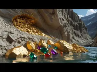 I Found a SECRET River Made of SOLID GOLD