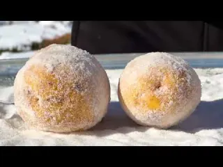 Baked Meat in the Oven in the Snowy Mountains What They Eat