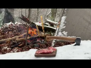 Surviving in Bushcraft Shelter in Extreme Temperatures The