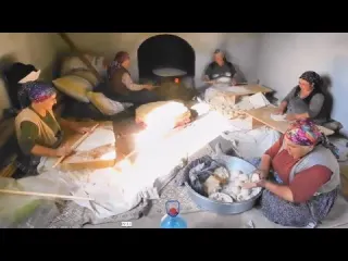 Kış hazırlıkları başladı YUFKA EKMEK yapıyoruz
