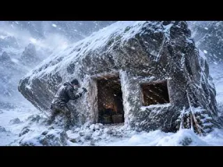 He Built a Survival Shelter in a DEADLY Snowstorm What