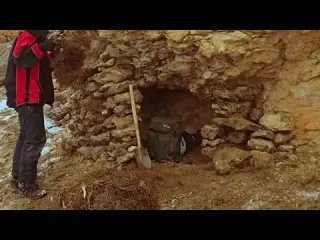 Trapped in a Deadly Blizzard Surviving Alone Under a Rock