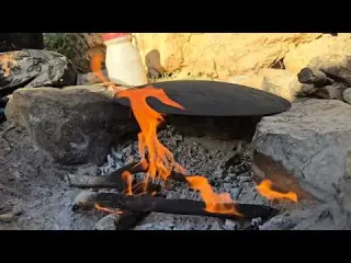 Iran nomadic life covering shelters with cold weather