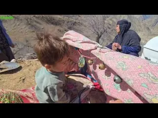 Nomad Family Life in Zagros Building a Winter Shelter