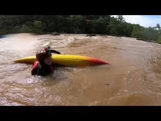 Too Big Of A River For First Time Whitewater Kayaking
