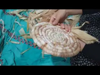 Köyde Yaşam Mısır Kabuğundan Sepet Yapımı DIY