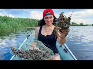 The highest Bliss is Catching Crayfish in the River Cooked