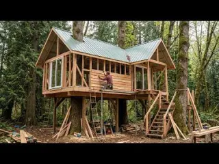 Giant Oak Tree Turned Into a Stunning Treehouse Amazing