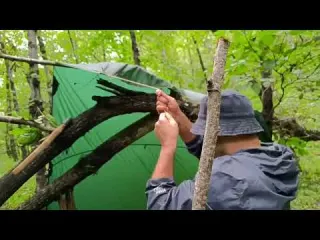 Can I survive solo camping in heavy rain 2 days of camping