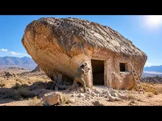 He Built a Hidden House Inside a Rock to Survive the