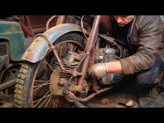 Man Spends 7 Months Restoring a Soviet Motorcycle Back to