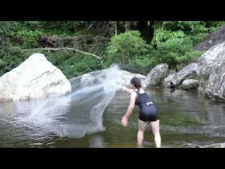 How to catch stream fish Skills in catching fish and