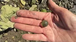 Searching River Foreshore for Treasures on Hottest Day on