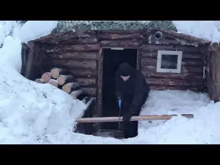 Surviving 69 C Alone Reviving an Abandoned Log Cabin Under