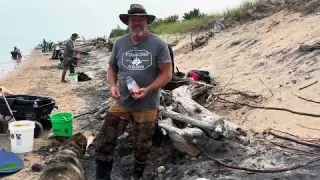 Lake Superior beach gold record