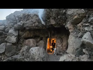 I Turned a Hidden Cave Into a Survival Shelter for Me My Dog