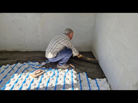 ODAMIZIN BİRİSİ BİTTİ İSITMASINI DÖŞEDİK TESVİYE BETONUNU