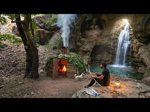 I Built a Secret Survival Shelter by a River With My Dog