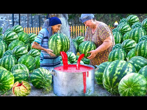 500 LBS WATERMELON HARVESTING | Making Watermelon Juice And