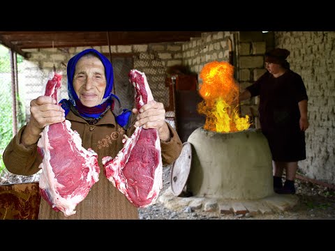 JUICY BEEF STEAK COOKING IN TANDOOR | COUNTRYSIDE VLOG