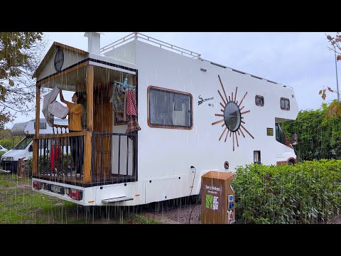 KARAVAN KAMPINDA 24 SAAT YAĞMURLU BİR SABAHA UYANDIK