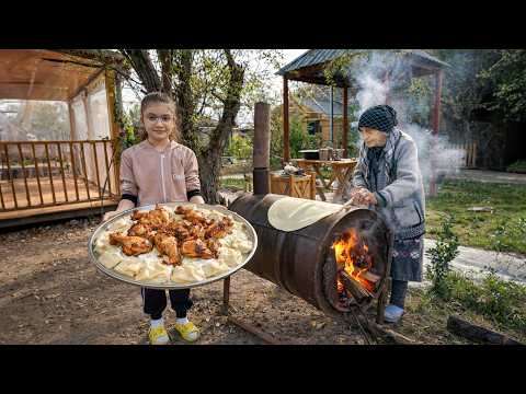 Grandma’s Traditional Khinkali Day in the Village | She