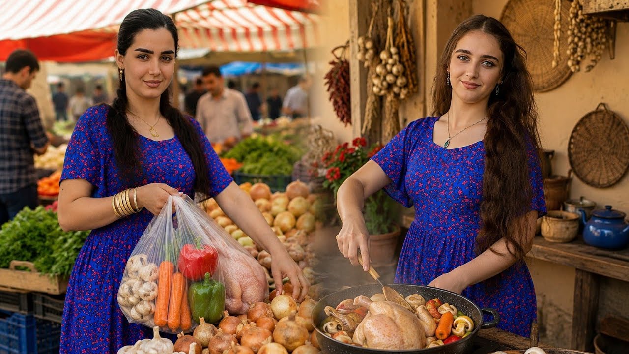 Village Market Morning & Cooking a Delicious Turkey Lunch