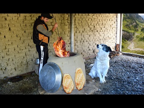 Chicken Roasted In a Tandoor! The national Azerbaijani dish