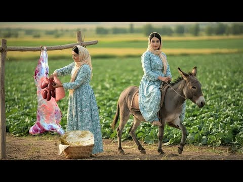 Village Life In Iran: Amazing Bread Baking & Donkey Riding