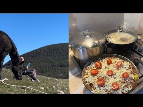 DAĞ KÖYÜNDE TEK BAŞINA YAŞAMAK // İFTAR MENÜSÜ
