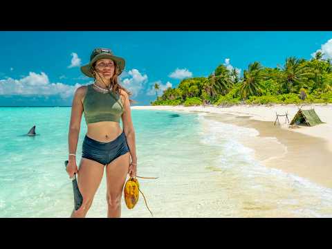 I Camped Alone on a Deserted Island in the Maldives