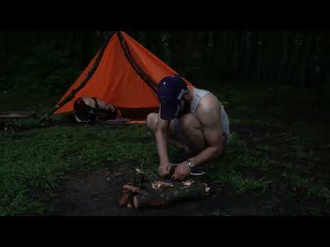 A Full Day in Solitary Camping in the Remote Wilderness: