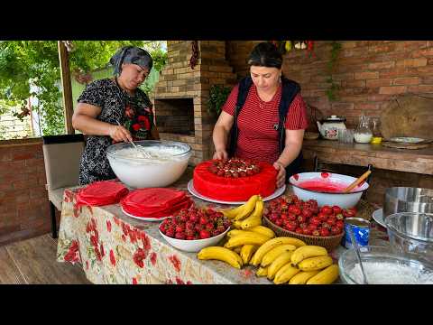 Village-Style Fruit Crepe Cake | Soft, Delicious &