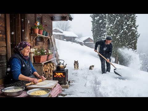 A Snowstorm And A Traditional Breakfast Simple Life In