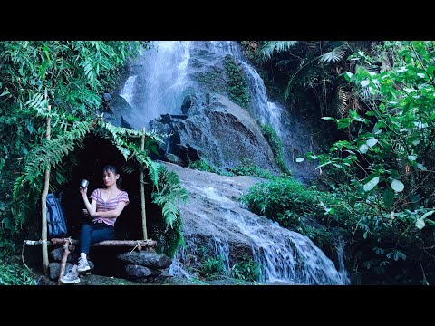 Build shelter under the waterfall - Create an eel