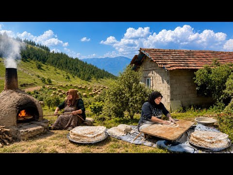 Yüksek Dağlarda Köy Hayatı Tandır Ekmeği Köy Yemekleri
