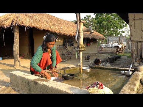 Old Style of Living in Nepal village. How people live in