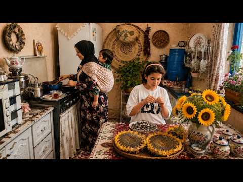 IRAN Daily Village Life Fried Chicken with Mushroom Sauce
