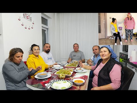 ELİF KIZIMLA YENİ EVE GİTTİK VE AKŞAM YEMEĞİMİZ