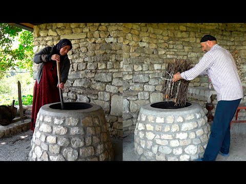 Dagestan Family everyday life in village. How people live