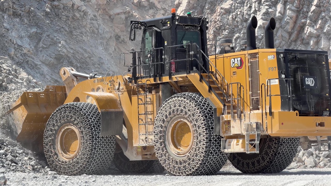 Brand-New Caterpillar 992 & 777 Dumpers in Full Quarry