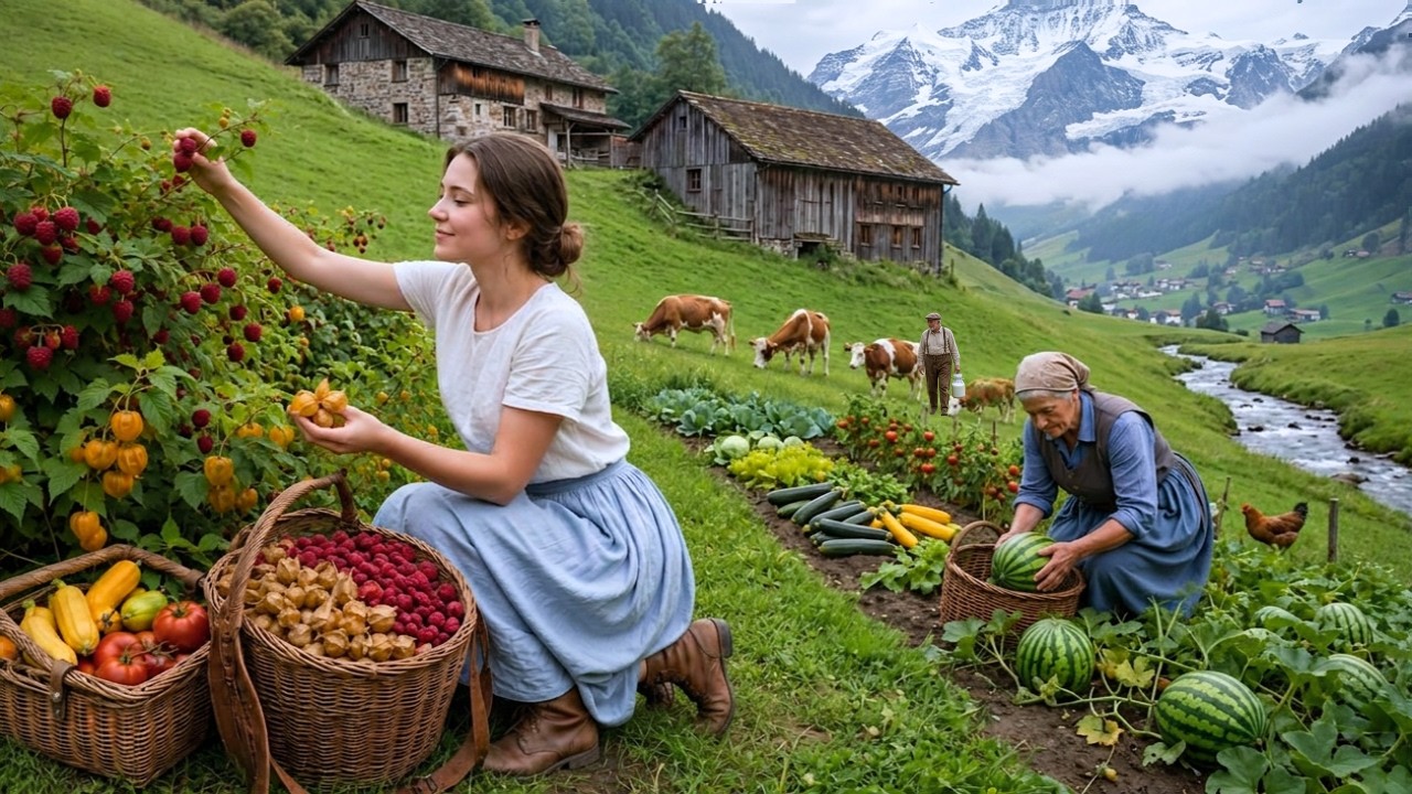 Beautiful Countryside Life – Harvesting Fruits and