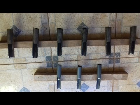 suporte para varas com apenas 5 reais duvido vc nao fazer