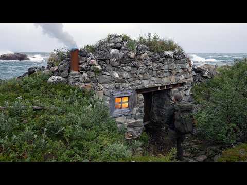 Alone on an Abandoned Arctic Island — A Stone Shelter Saved