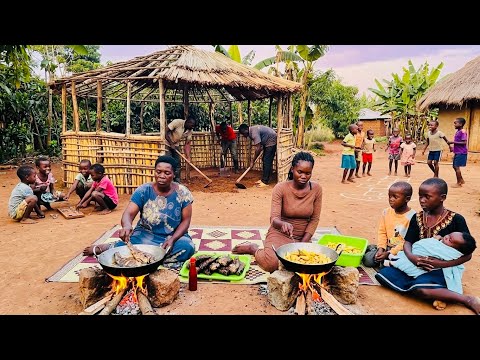Preparing a Delicious African Dinner with Deep Fried Fish &