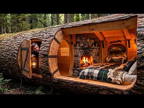 Building the Most Secret Dugout Inside a Hollow Tree I