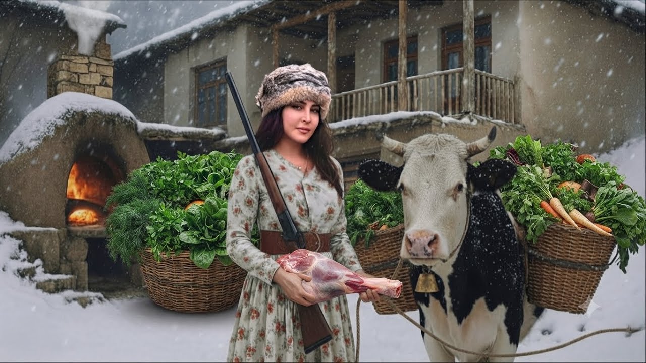 Nomadic life during a harsh, snowy winter Cooking Ghormeh