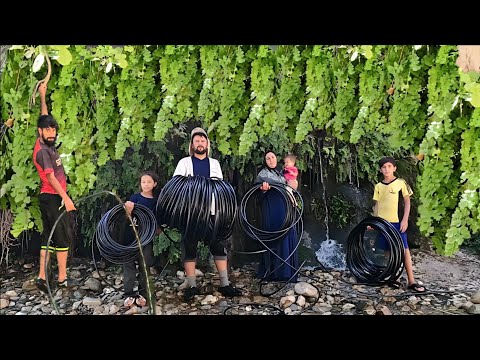 Nomadic Family's Struggle for Mountain Spring Water Wild