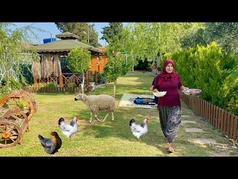 Köy Hayatı Odun Ateşinde Sabah Kahvaltısı / Güzel Köy Evi
