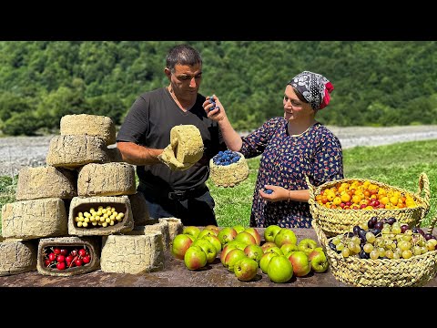 Hermits Harvested Fruit and Made Clay Storage Containers